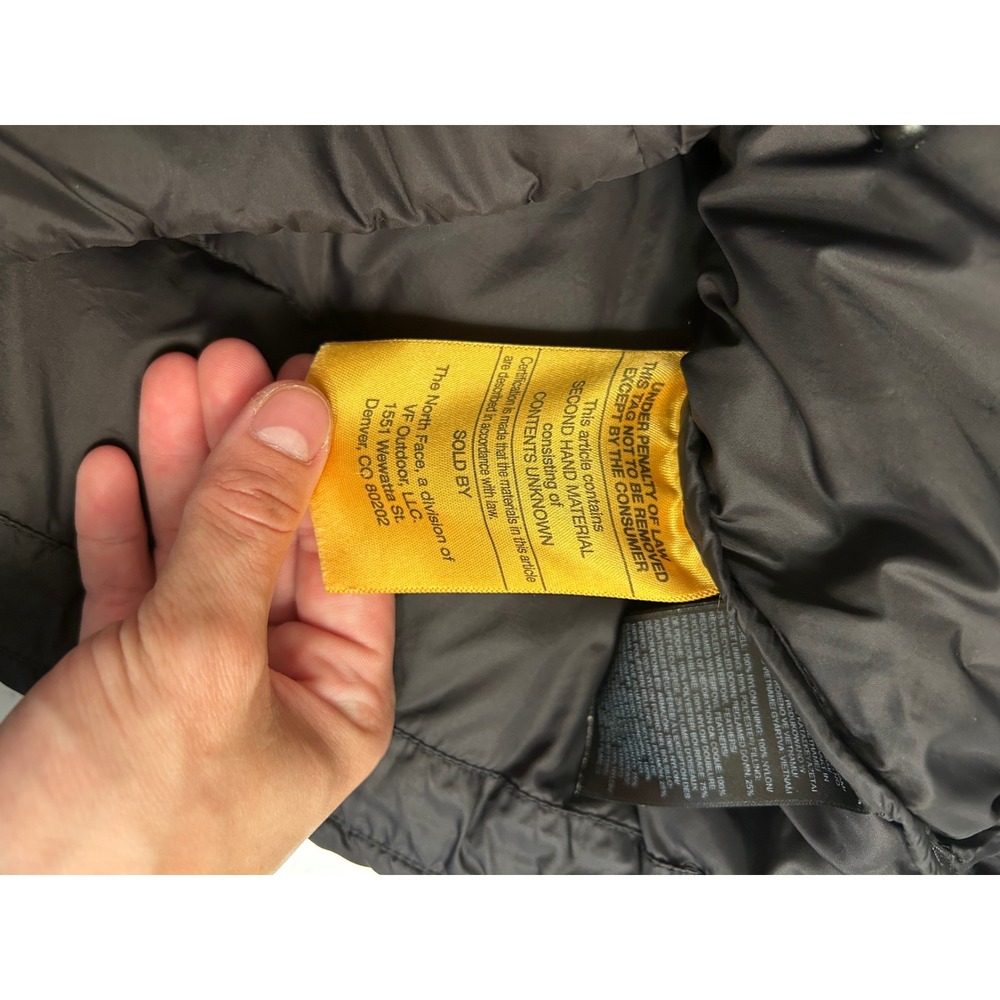 The North Face Womens 600 Fill Down Puffer Jacket Black Hooded NF0A7UQH XS - Picture 12 of 14